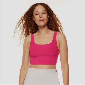 Aritzia Babaton Squareneck Ribbed Tank‎ Top